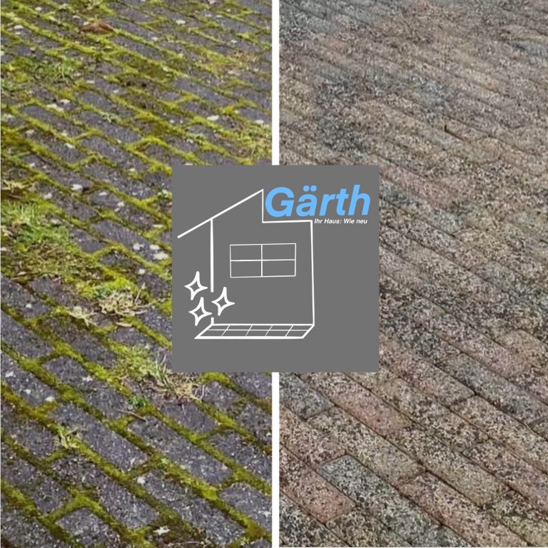 Der Unterschied zwischen einer gereinigten und einer dreckigen Fläche